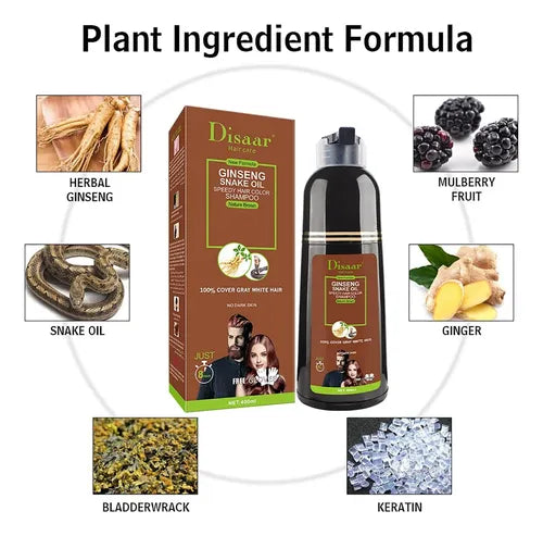 Disaar™-Shampoo Cubre Canas Negro 400ml