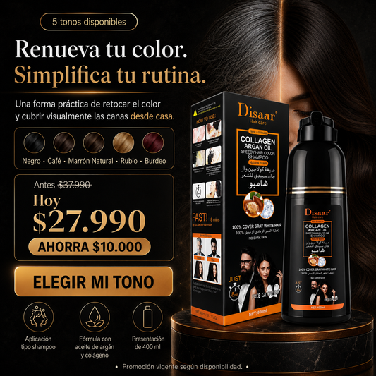 Disaar Hair Color Shampoo 400 ml