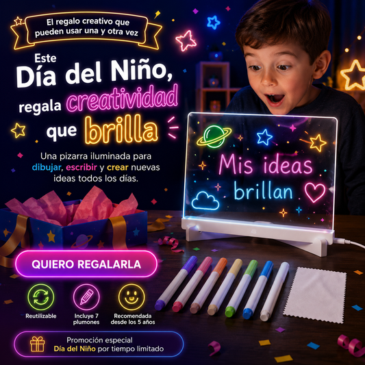 Pizarra Mágica Luz Led USB