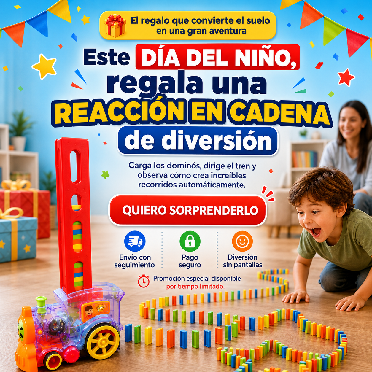 Tren Domino Train Stack