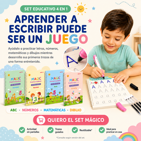 Set 4 Libro De Aprendizaje Trazos 3D