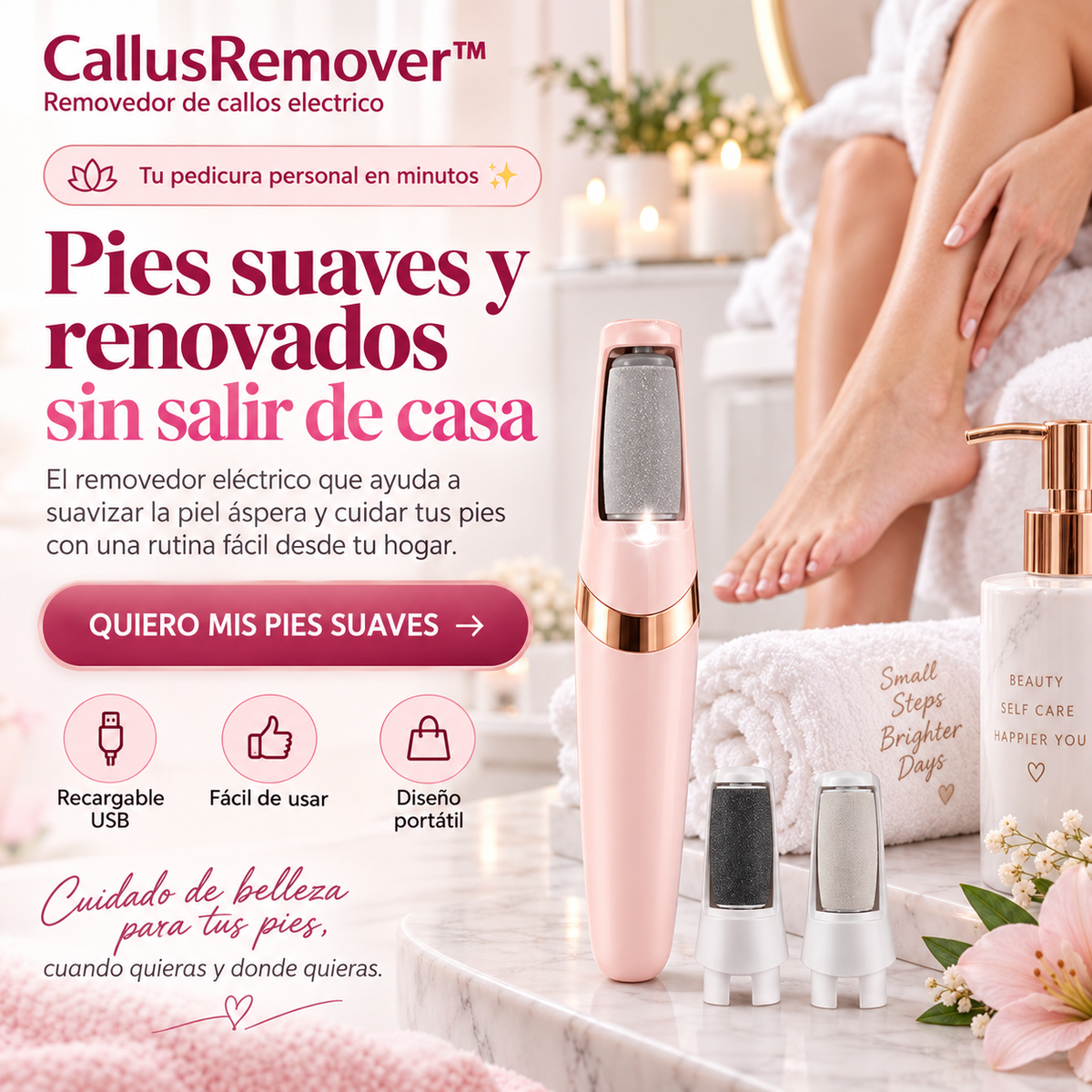 Removedor Callos Eléctrico Recargable
