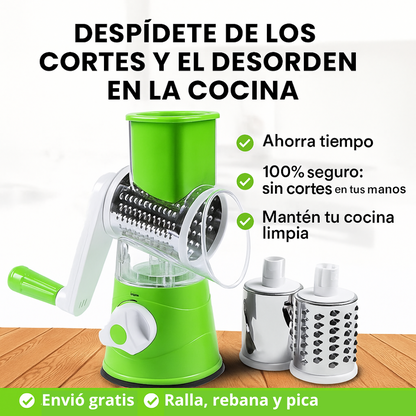 Cortaplus™-Picadora Manual 3 Cuchillas