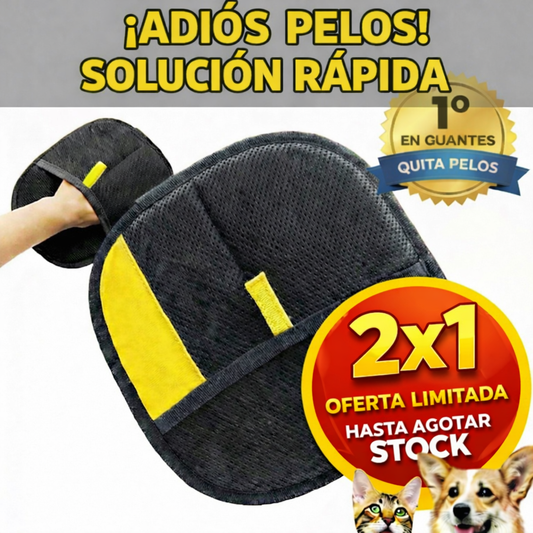 Guante Removedor de Pelos 2x1